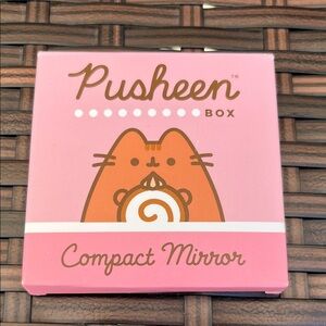 NWT Pusheen Pink and Brown Compact Mirror Pusheen Box Exclusive